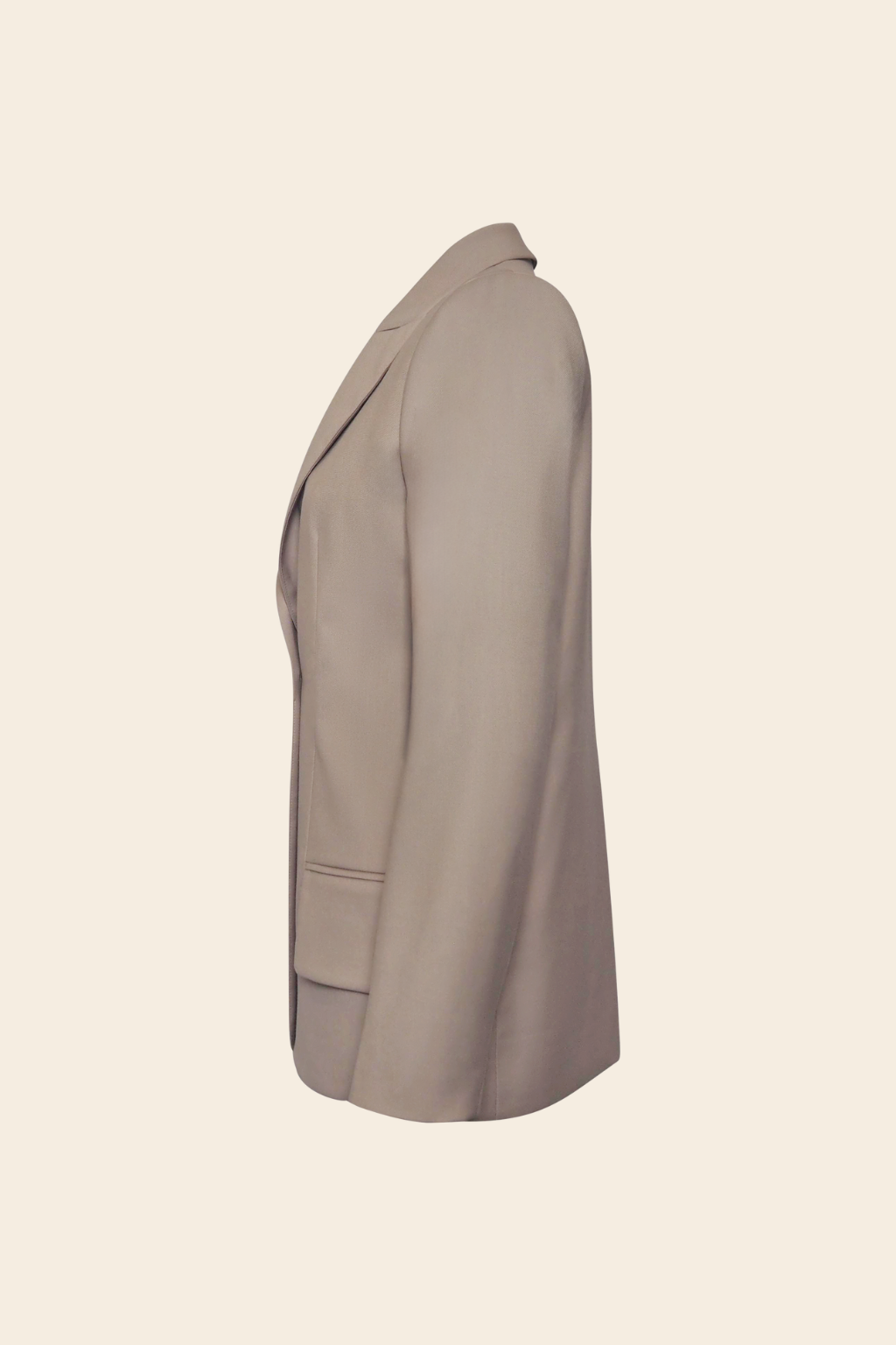 Longline Blazer in Rayon Polyester
