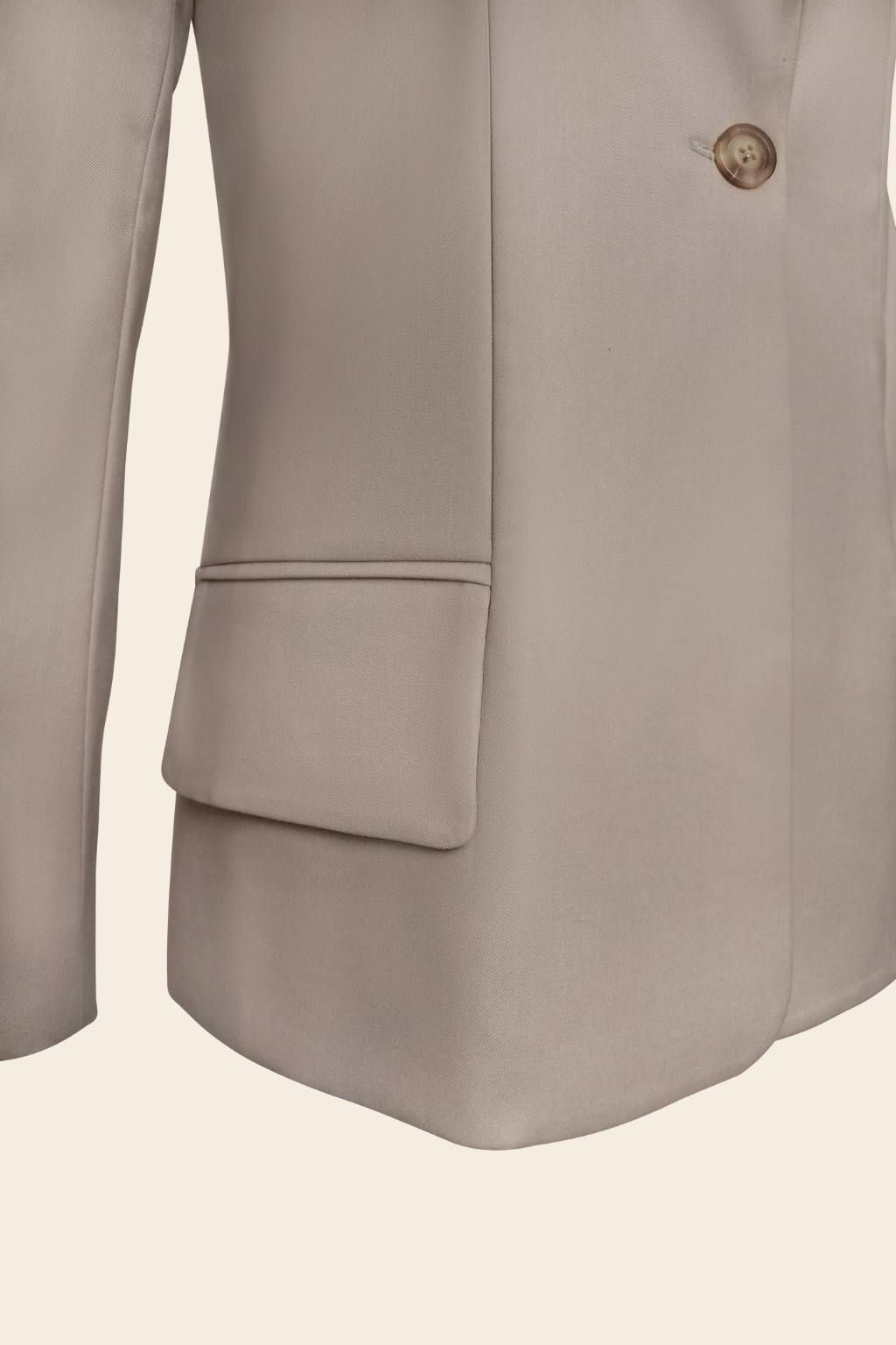 Longline Blazer in Rayon Polyester