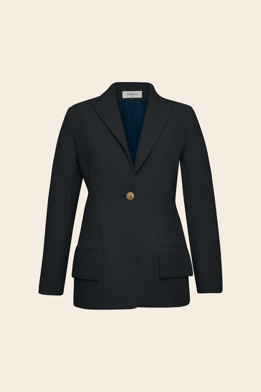 Longline Blazer in Linen Cotton