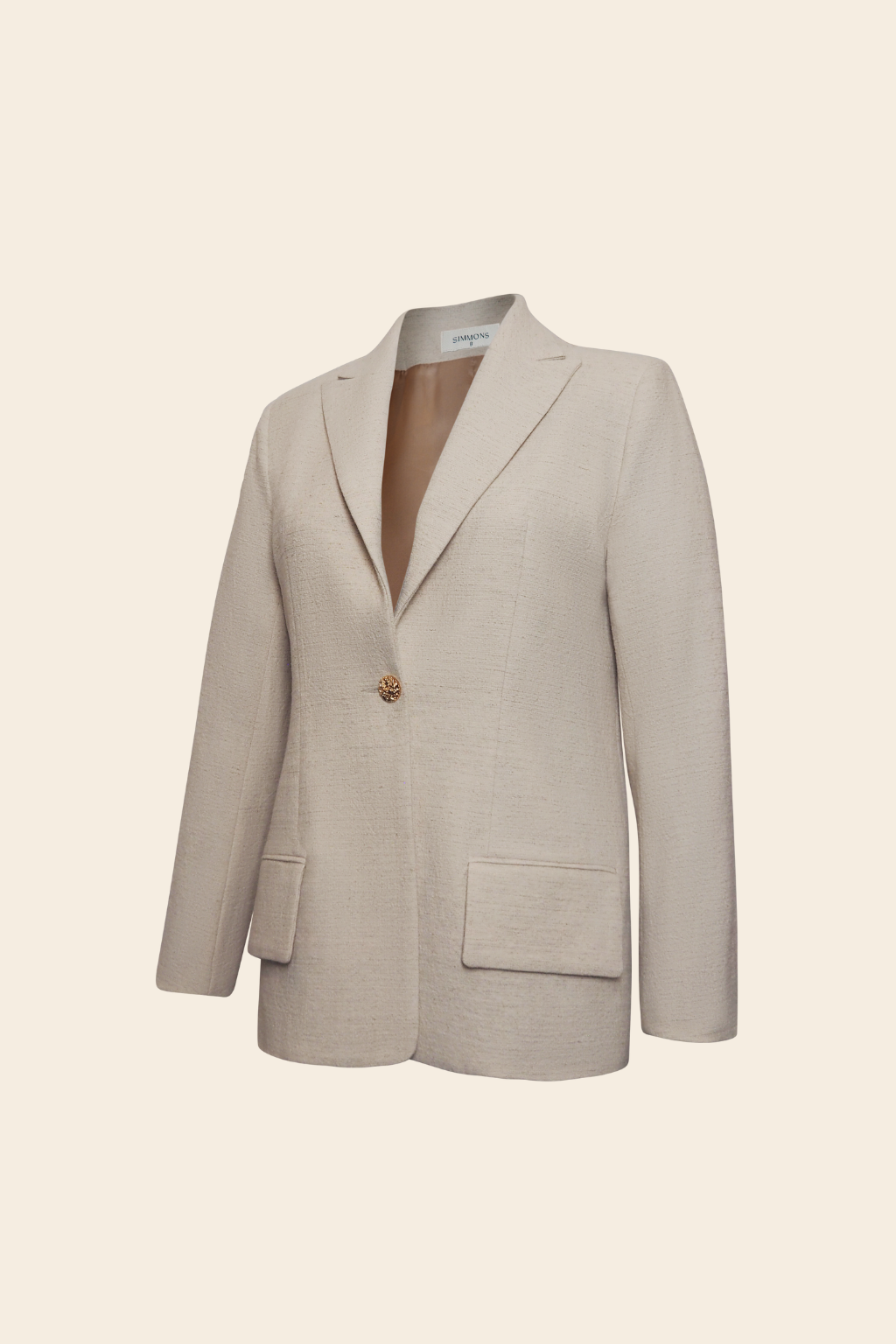 Longline Blazer in Linen Cotton