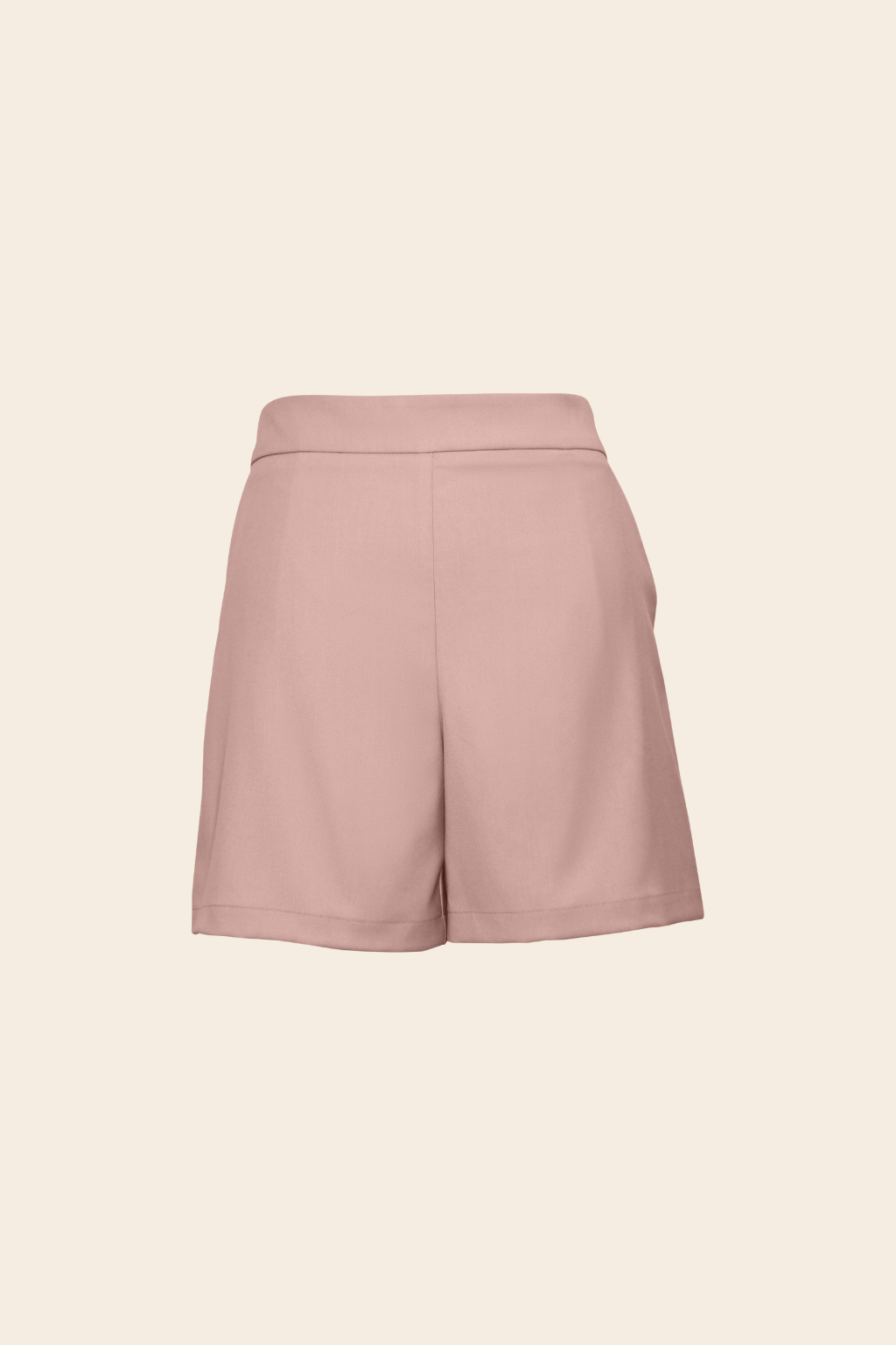 Relaxed Shorts in Rayon Polyester