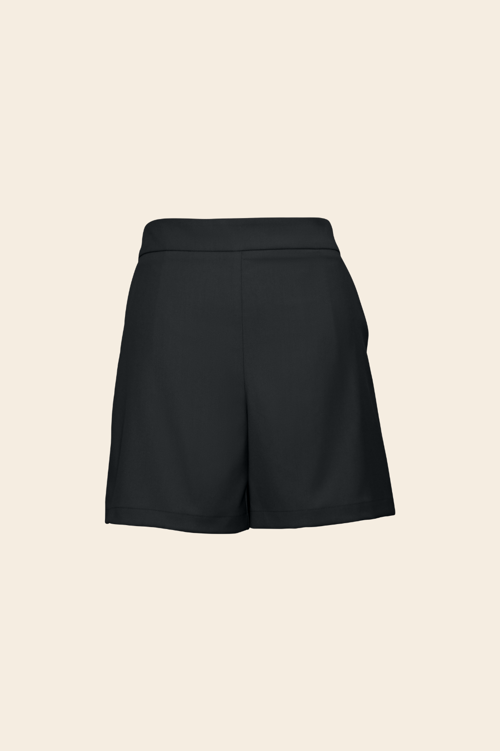 Relaxed Shorts in Rayon Polyester