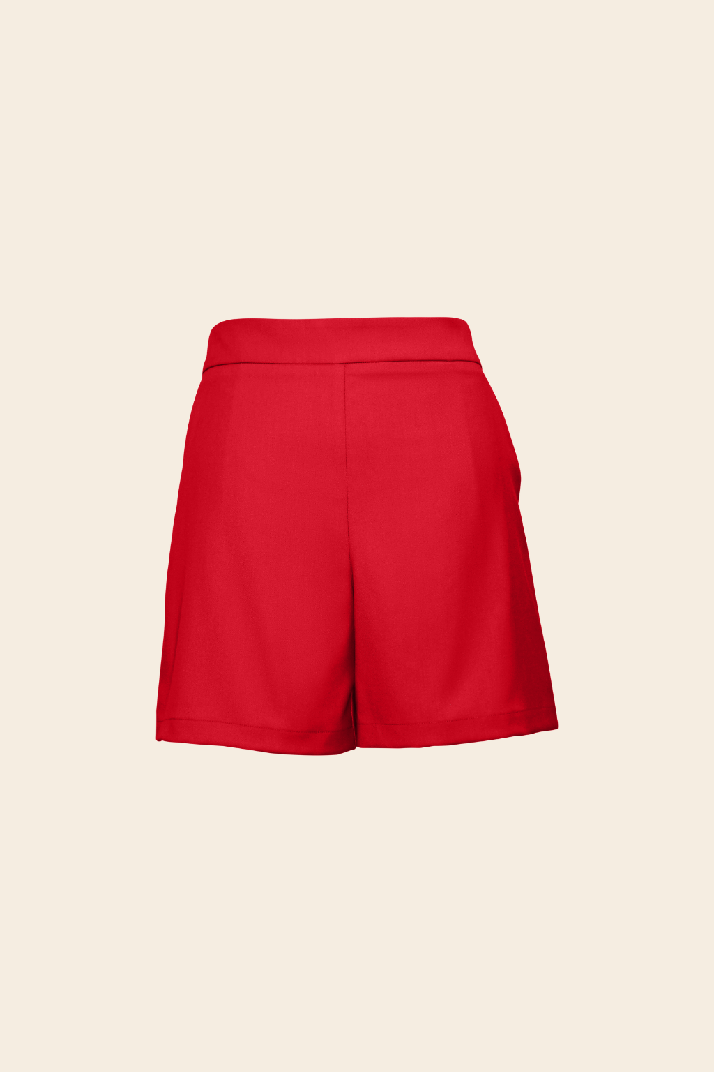 Relaxed Shorts in Rayon Polyester