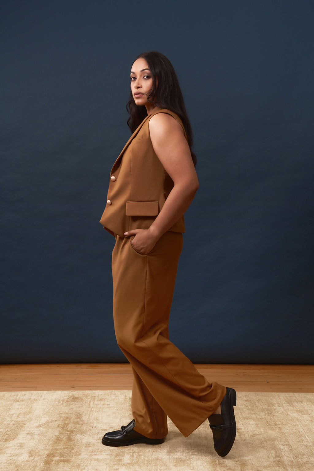 Tailored Trouser in Rayon Polyester