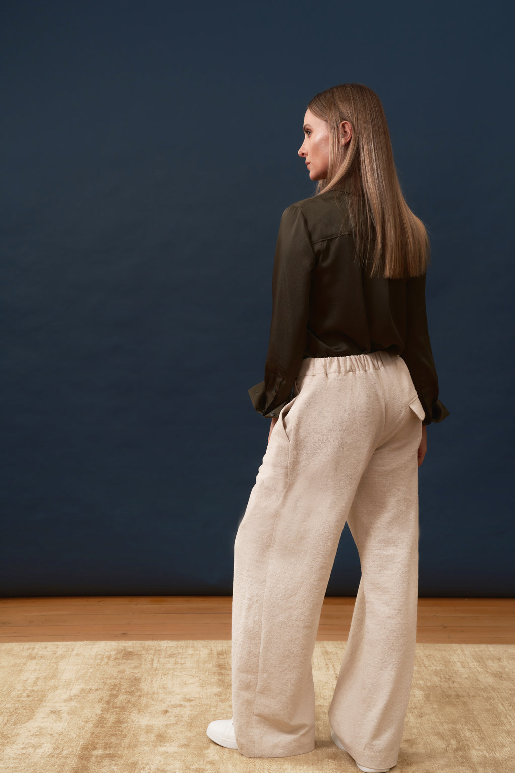 Relaxed Trouser in Linen Cotton