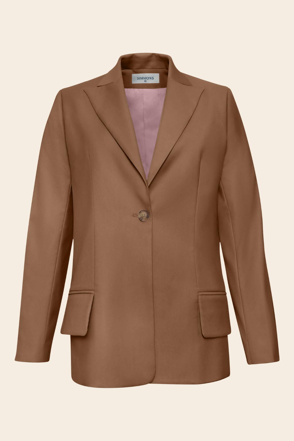 Longline Blazer in Rayon Polyester