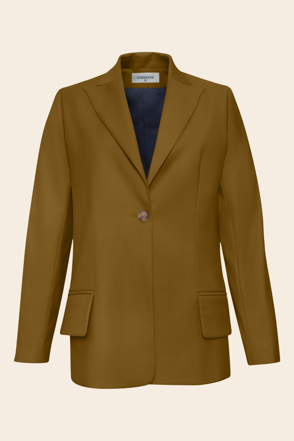 Longline Blazer in Rayon Polyester