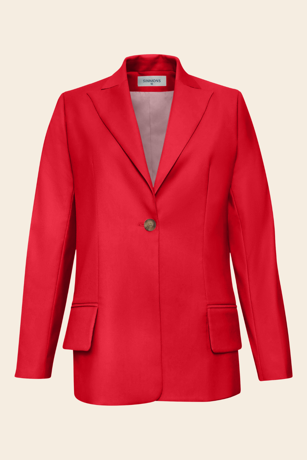 Longline Blazer in Rayon Polyester