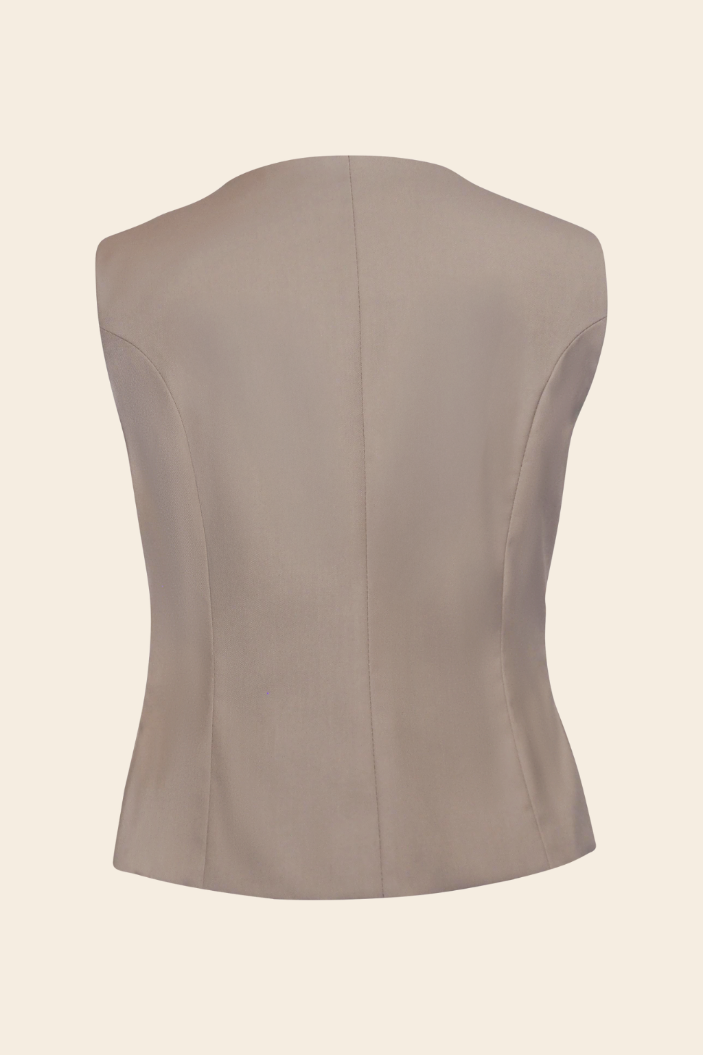 Longline Waistcoat in Rayon Polyester