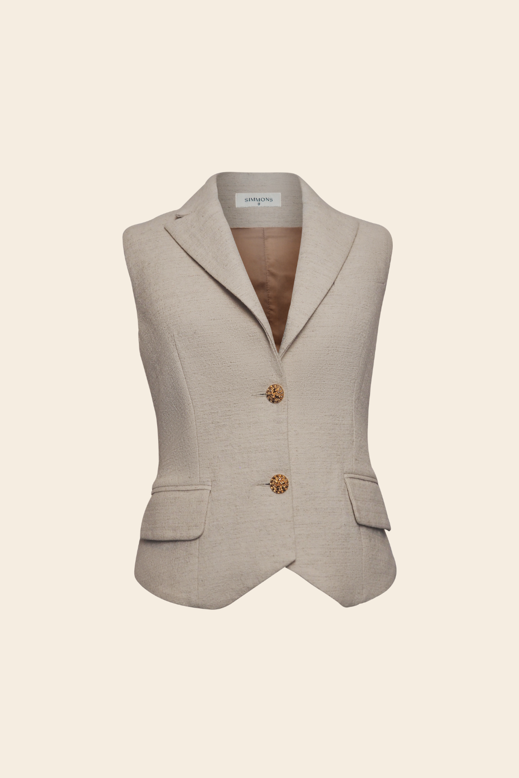 Boss Waistcoat in Linen Cotton