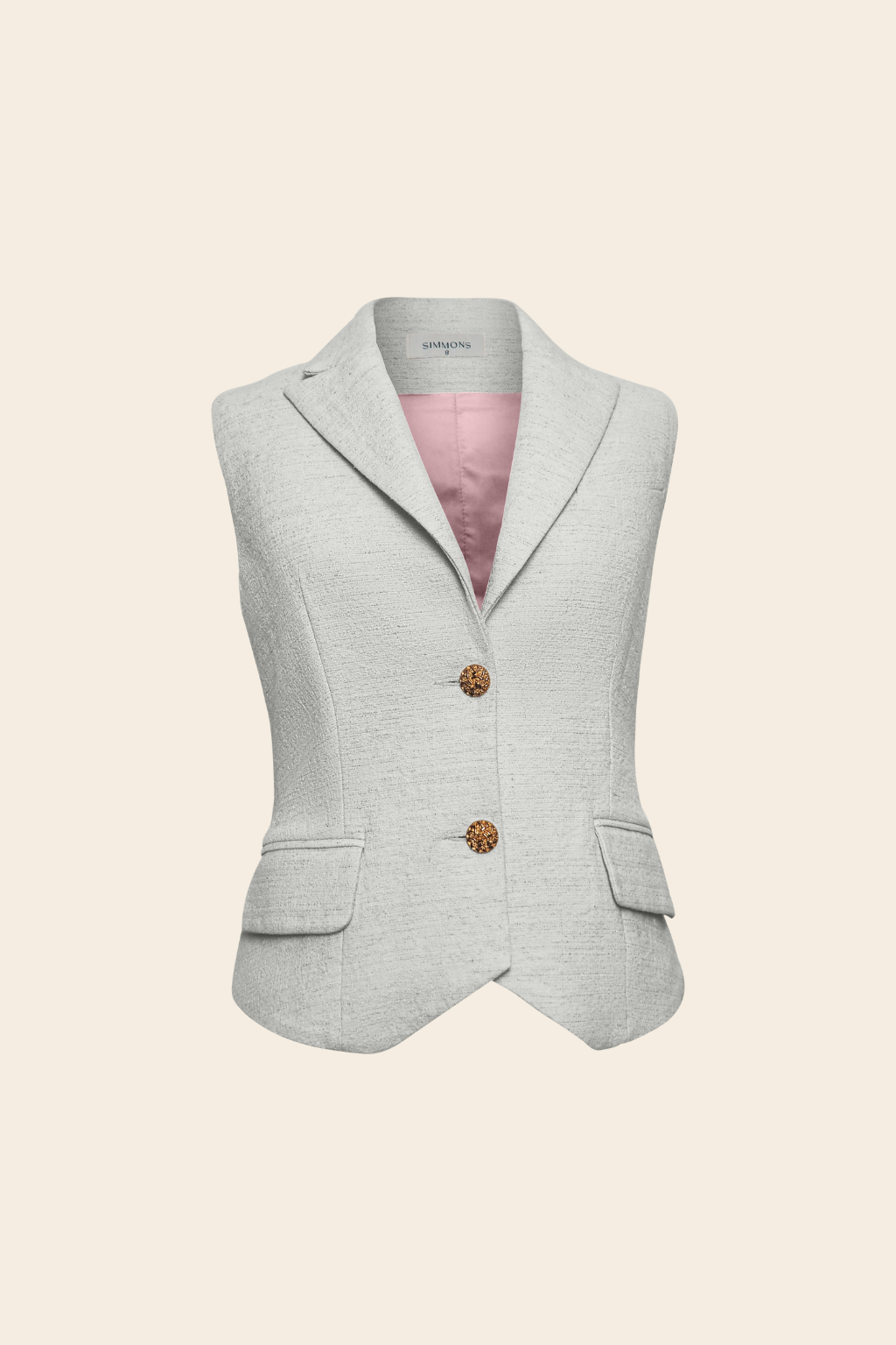 Boss Waistcoat in Linen Cotton