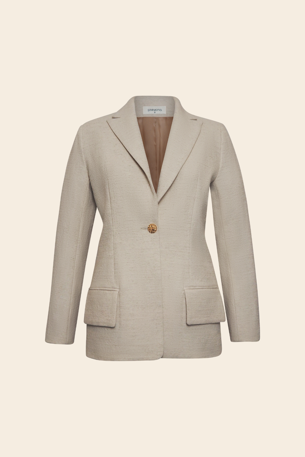 Longline Blazer in Linen Cotton