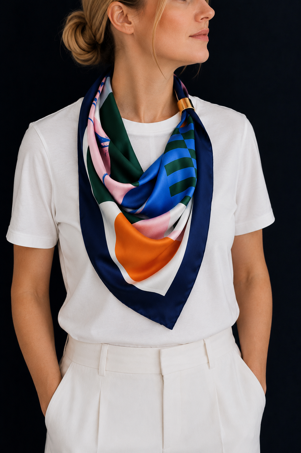 The Inventor silk scarf