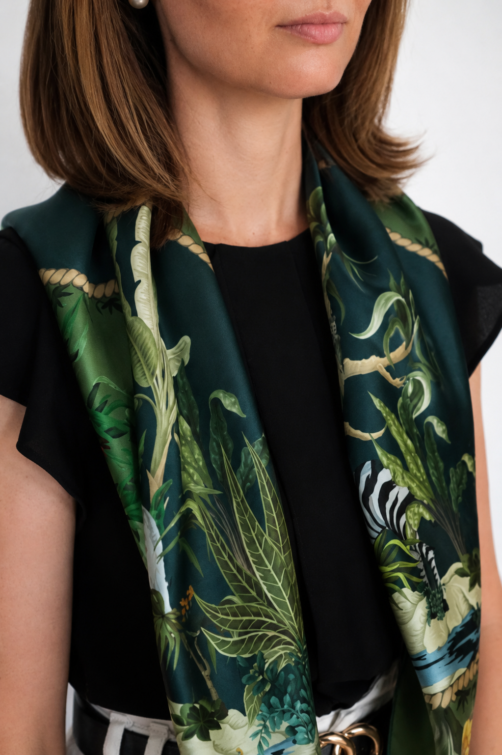 Leopards can change their spots silk scarf