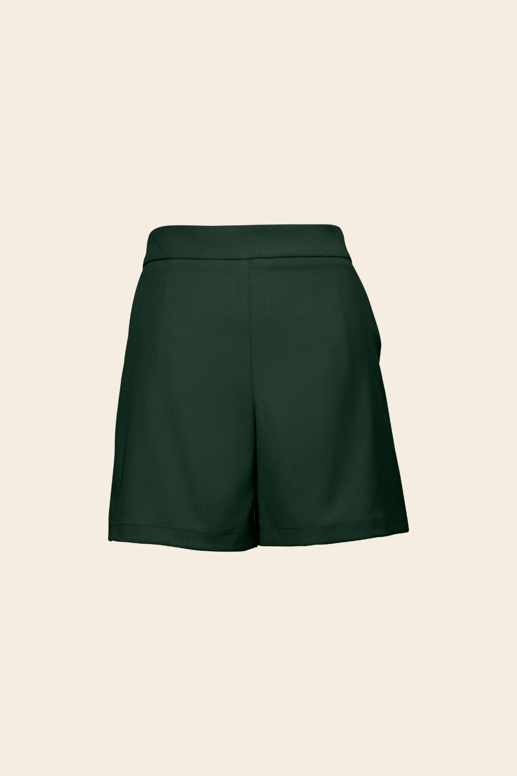 Relaxed Shorts in Rayon Polyester