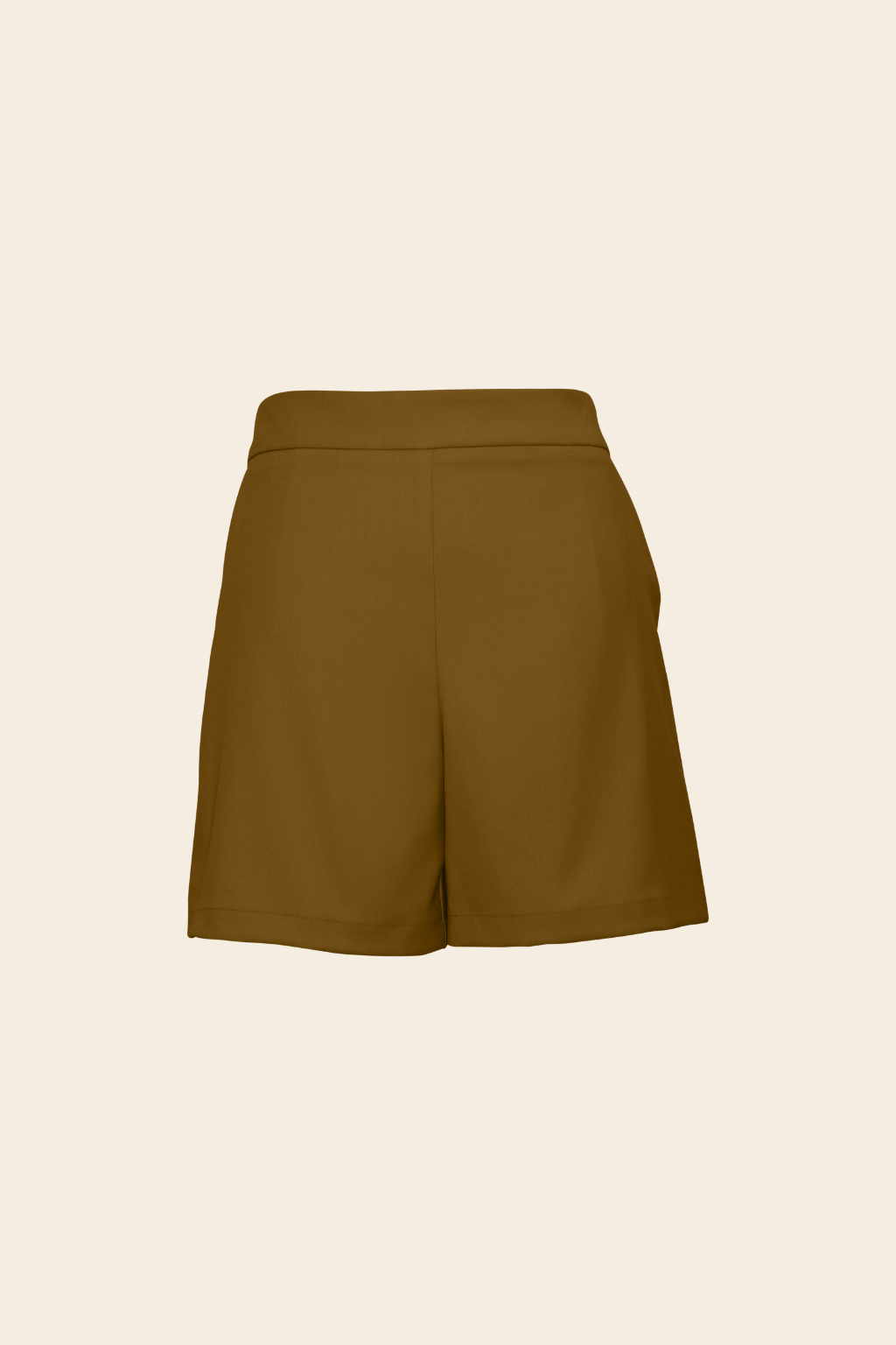 Relaxed Shorts in Rayon Polyester