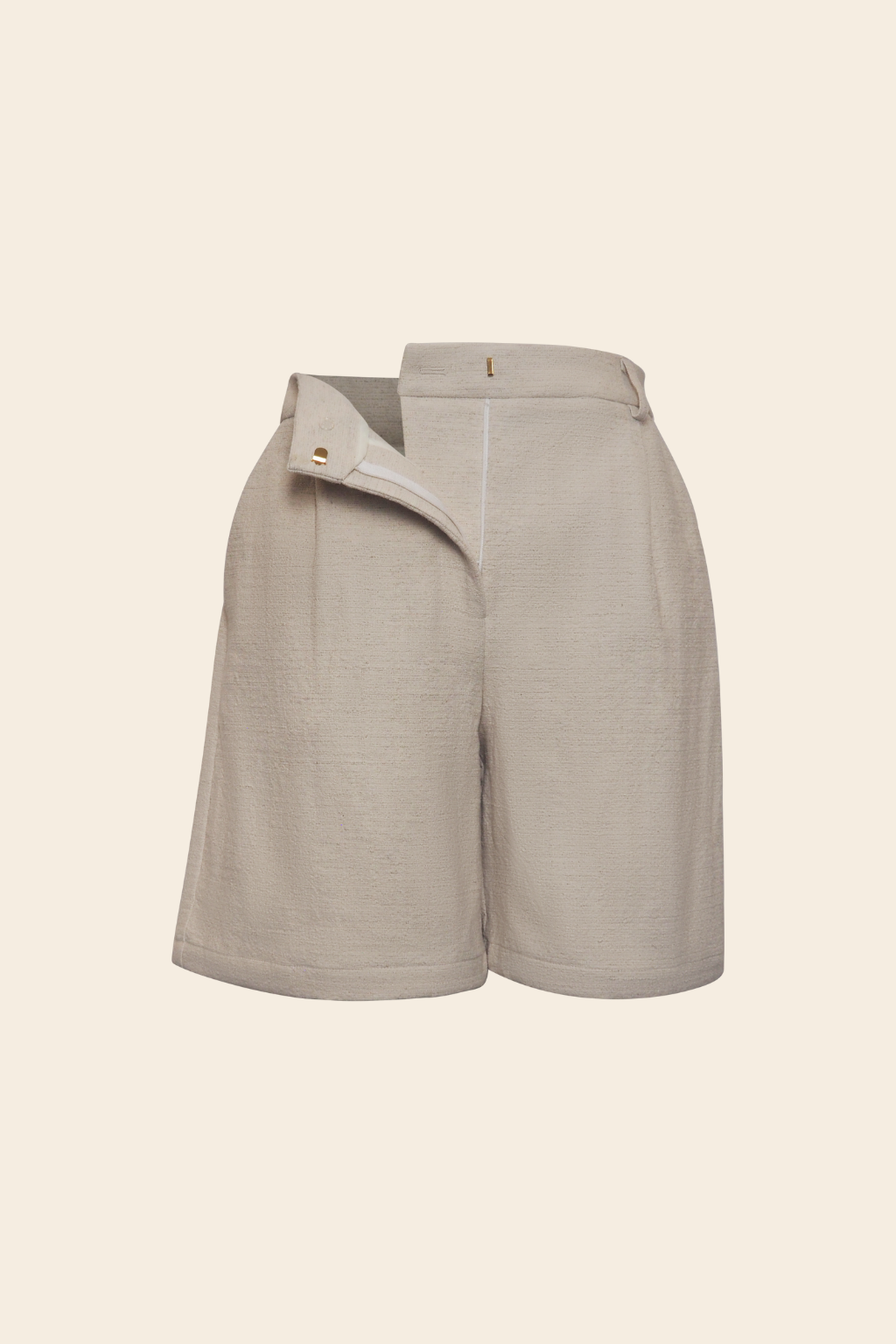 Tailored Shorts in Linen Cotton