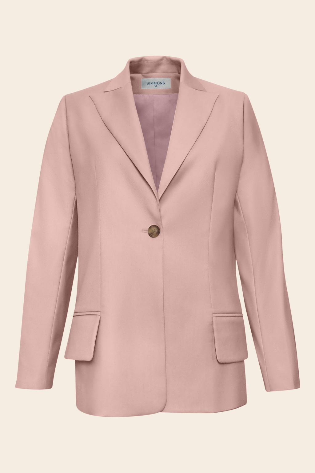 Longline Blazer in Rayon Polyester