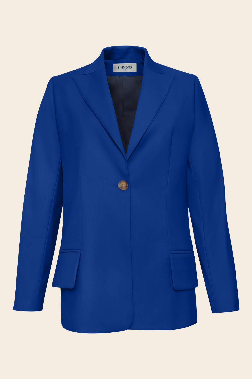 Longline Blazer in Rayon Polyester