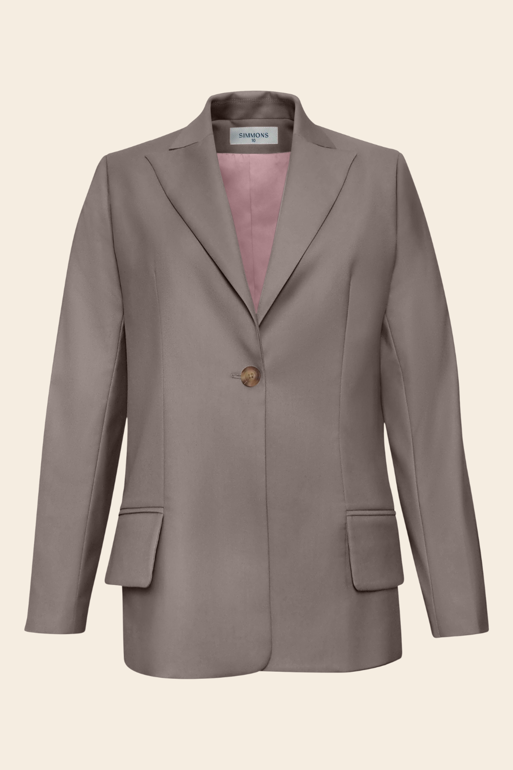 Longline Blazer in Rayon Polyester
