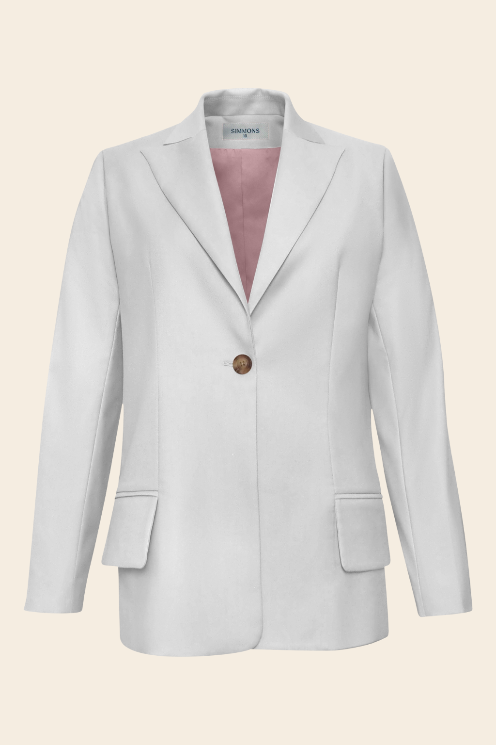 Longline Blazer in Rayon Polyester