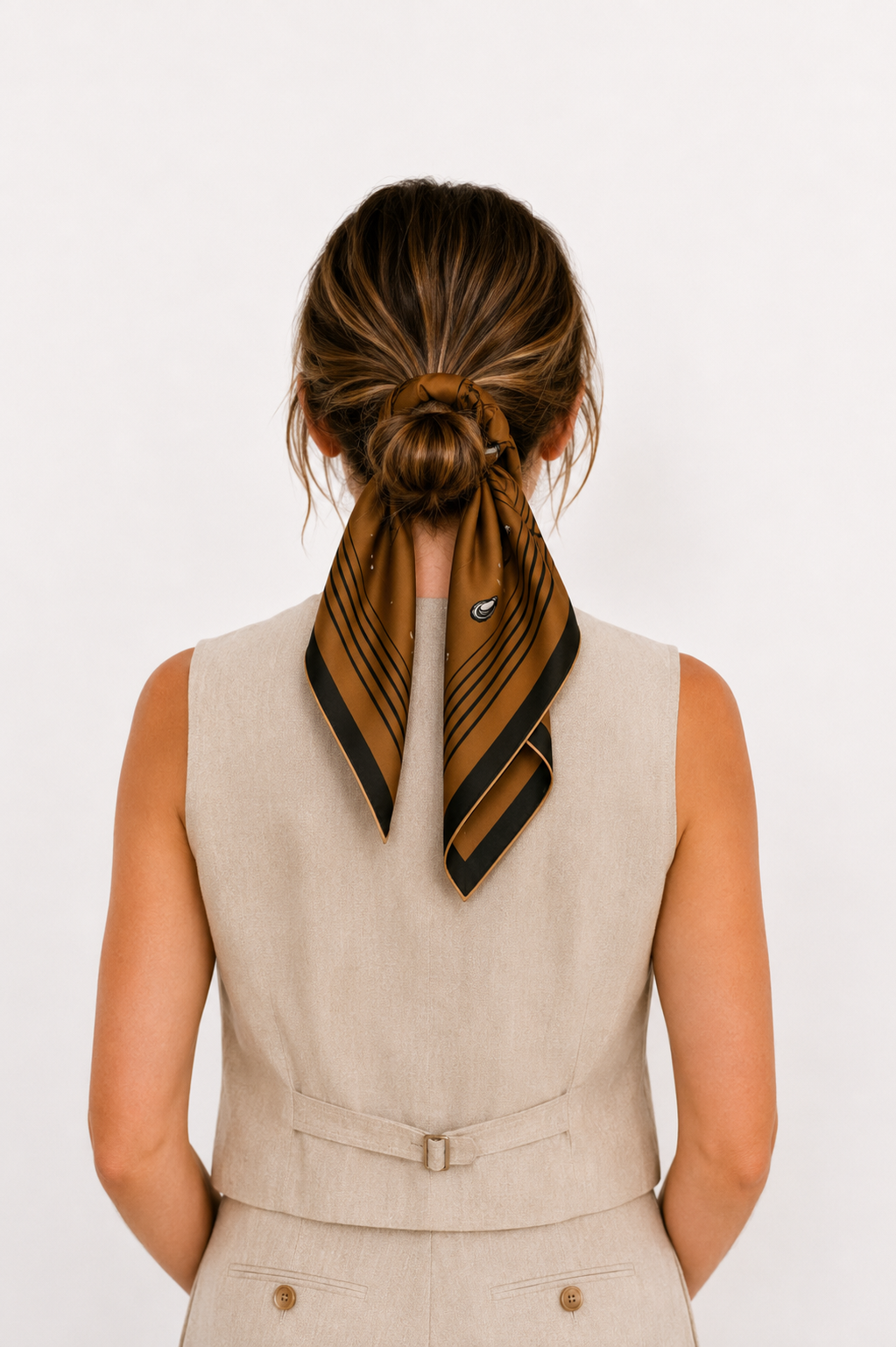 Mr Plum's Bluff oyster silk scarf
